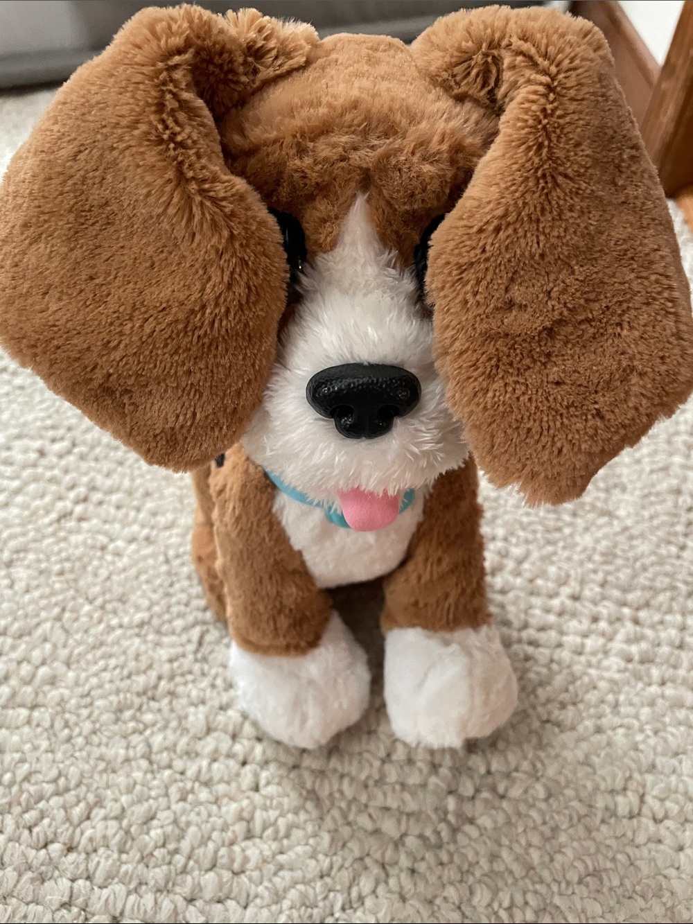 Fur real Brown & White Plush Dog Toy - Soft Cuddly Pet Plush